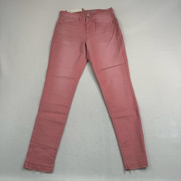 Seven 7 Ankle Skinny Pants Womens Size 6 Pink Mid Rise NWT - Picture 2 of 14